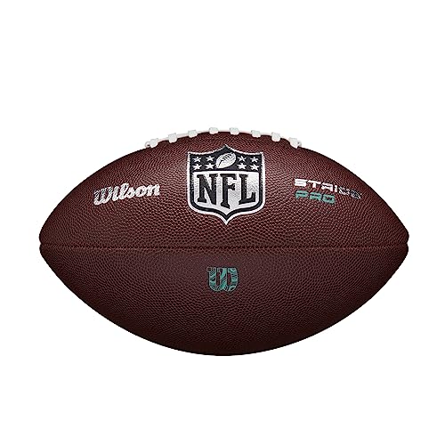 Wilson Pelota de fútbol Americano NFL Stride Pro Eco, Gen Green, Cuero Mixto, Tamaño Oficial, Marrón