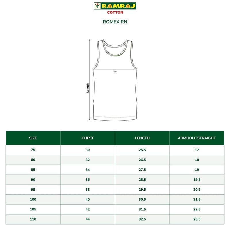 Image of RAMRAJ COTTON Men's Comfort Combed Cotton Sleeveless White Vest /Banian | Scoop Neck Super Breathable Undershirt