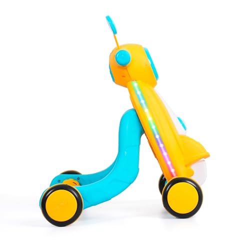 Image of Luusa Pro Kids Tiny Steps Baby Walker | Toddler Walker with Lights, Music, and Ball Game | 2-in-1 Interactive Activity Walker Reda | Proudly Made in India