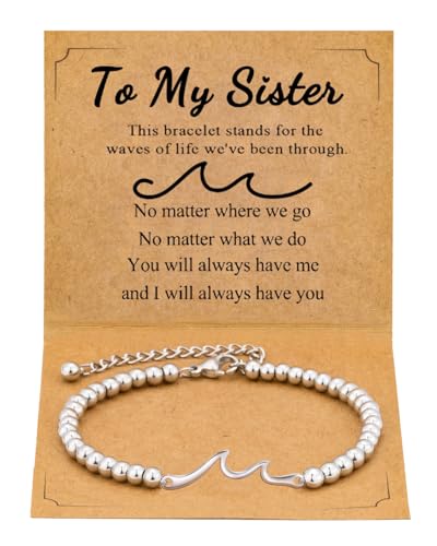 Image of Bracelet Jewelry for Soul Sister Gifts Little Adult Older Big Unbiological Chosen Bonus Step Grieving To Who Have Everything From Brother Christmas Birthday Funny Best Unique Sentimental Meaningful