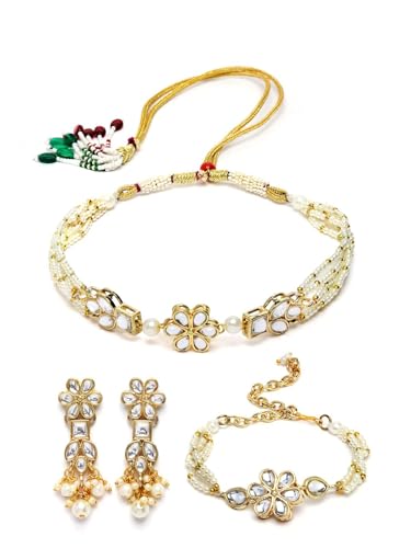 Juego de joyas hechas a mano chapado en oro con cuentas DMZ-2552