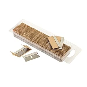 OEMTOOLS 25181 Razor Blades, 100 Pack, Steel Safety Box Cutter Replacement Blades, Removes Paint and Decals, Cuts Boxes…
