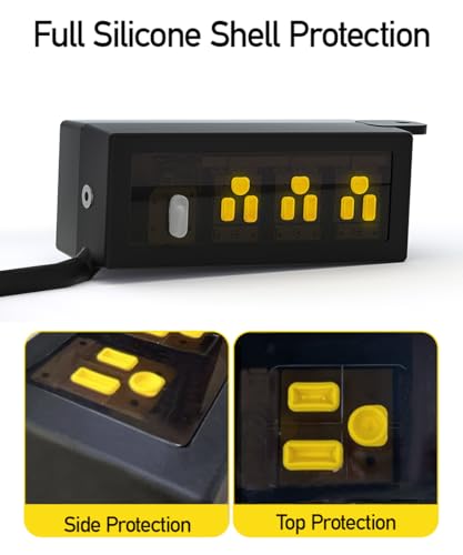 Image of Outdoor Power Strip Weatherproof, ZZJ IP69 Grade Waterproof Surge Protector, 15 FT Outdoor Extension Cord with Stake, 6 AC Outlets,14 AWG Heavy Duty Cord for Outdoor Patio Garden-Black