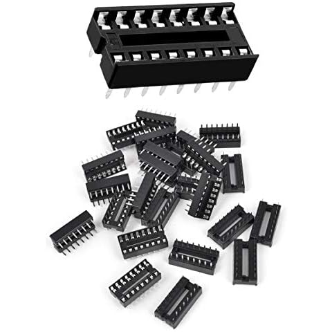 Youmile 50PACK DIP IC Sockel 16 Pin DIP-8 2.54MM IC Sockel Adapter Lötanschluss Cover