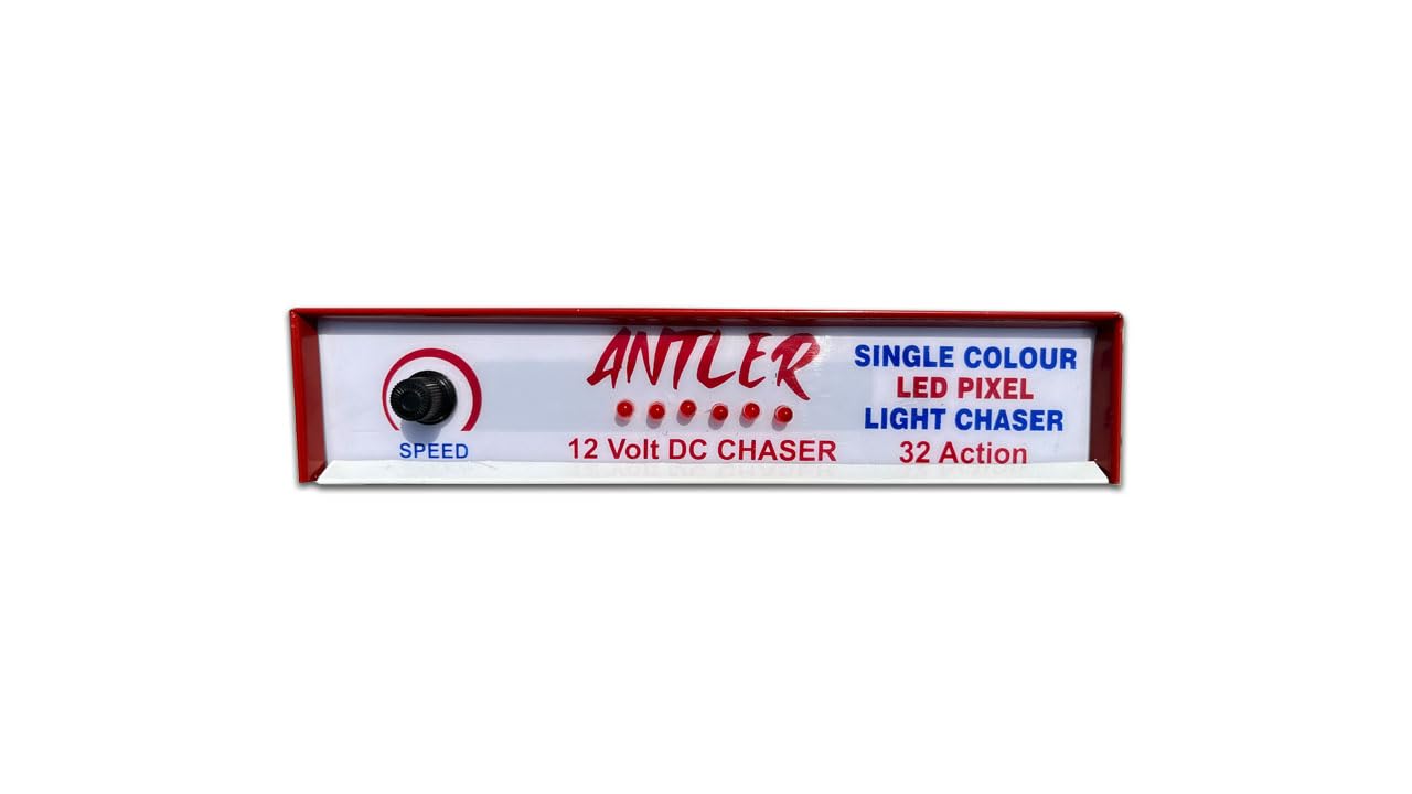 Antler&co. 12 Volt DC Chaser Single Color LED Pixle Light (Without Supply) 6 Line DC Chaser (B0D1MM55WN) Amazon Price History, Amazon Price Tracker