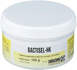 Selectavet Bactisel-HK Pulver | 100 g | Ergänzungsfuttermittel für Hunde und Katzen | Zur Unterstützung der Verdauung bei Durchfall | Zur Stabilisierung der Darmflora product image