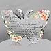 Jetec Mom Gifts from Daughter Son Mother Sign Birthday Gifts Acrylic Butterfly Shape Block Birthday Plaque 5.91'' Glass Sign Presents Grateful Mother Day Christmas Gift(Warm)