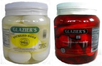 Glazier Pickled Polish Sausage & Egg 1/2 Gal Combo