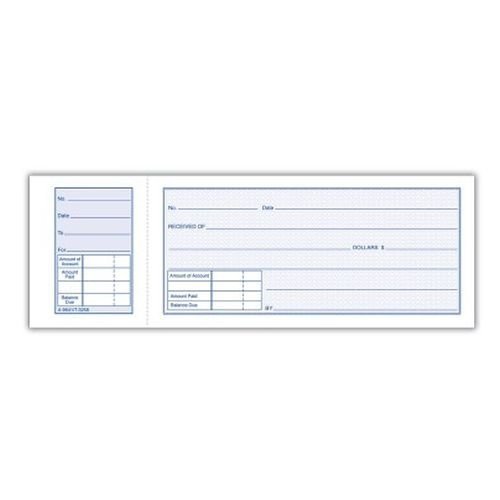 Adams 9641 Money Receipt Book 1part Tearoff Stub 23/4 X 715/16 Inch