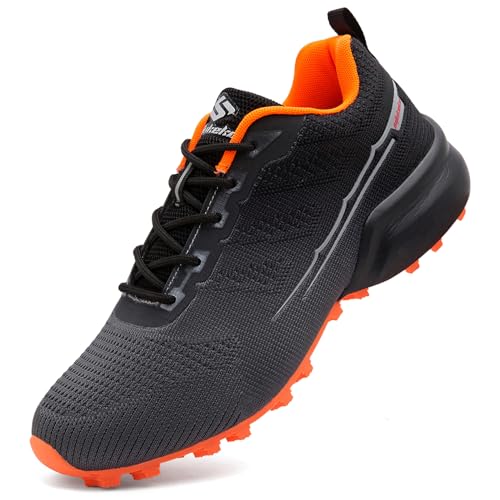 Unitysow Men's Trail Running Shoes Lightweight Breathable Walking Hiking Sneakers Outdoor Athletic...