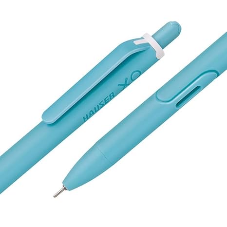 Hauser XO RT Retractable Ball Pen | Sleek Body & Minimalistic Design | Matt Finish & Solid Body Type | Low Viscosity Ink With Ultra Durable Tip | Blue Ink, Set Of 10 - Image 7