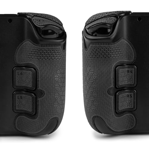 Image of TALONGAMES Controller Grips Compatible with Steam Deck OLED /Steam Deck Controllers, Anti-Slip, Sweat-Absorbent, Textured Skin kit, for Handle Grips, Buttons, Triggers, D-pad (Ultra - Black)