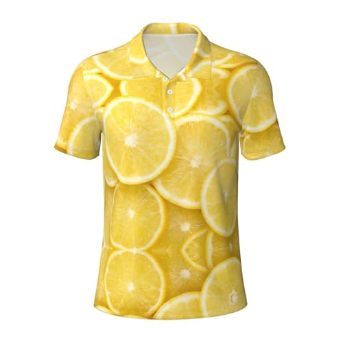 Polo à manches courtes anti-transpiration léger style golf jaune