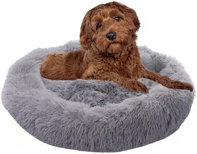 Hundebett Donut-Form – 99 Cm, Weich & Beruhigend, Waschbar – Für Große Hunde Bis 54 Kg