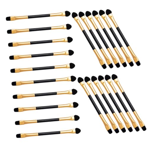 IWOWHERO 20pcs Double Sided Eye Shadow Brush Makeup Brushes Set Precision Eyeshadow Applicator for Women Eye Makeup Tool Kit