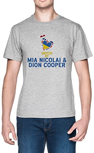 Photo de Mia Nicolai and Dion Cooper Gris Homme T-Shirt Grey Men's Tee