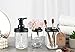 SheeChung Bathroom Accessories, Toothbrush Holder, Foaming Soap Dispenser, Bathroom Decor, Bathroom Accessory Set, Dish Soap Dispenser for Bathroom, Kitchen Sink - Black