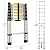 (12.5Ft/3.8M) Telescoping Ladders?EN131Standards Multi-Purpose Folding Aluminum Extension Ladder