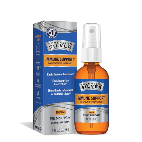 Sovereign Silver Immune Support Colloidal Silver Fine Mist Spray 2 fl oz
