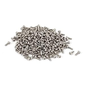 New Lon0167 PM2 x 6 mm metalen Phillips notebook laptop computer schroef zilverkleurig 200 stks(PM2 x 6mm Metall…