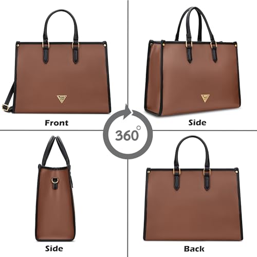 Image of Lavie Signature Women's Madisson Box 15 Inch Laptop Tote Handbag | Tote Bag for Work | Ladies Purse | Stylish Shoulder Bag | Gift for Women