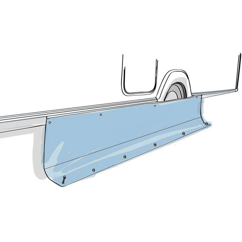 PVC-Bodenschürze, dunkelgrau, 75 cm Höhe, 4 m Länge, mit Ösen und Keder