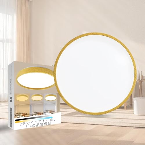 46W LED�V�[�����O���C�g�ؖ�10-12�� 5060lm 11�i�K�������F �V��Ɩ� �h�ߎ� �D�݃L�[�@�\ ��铔�t��, Ceiling Light LED,�Ɩ���� �ȃG�l �d�C �Q��/�x�����_/���r���O/�L�b�`��/���֓K�p,�����R���t��,3�N�Ԃ̕i