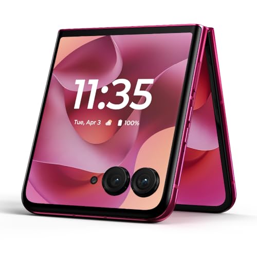 Image of Motorola Razr+ 2025 | Unlocked | Made for US 12 /256GB | 50MP Camera | Hot Pink
