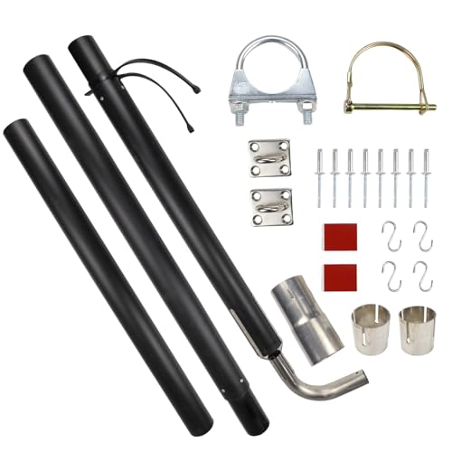 SHUNTALL 44461 RV Generator Exhaust Venting System Extension Kit Compatible with Most RV Exhaust Systems