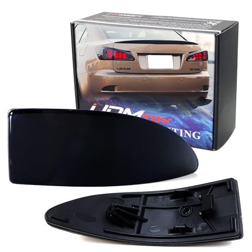 Image of iJDMTOY Smoked Lens Rear Bumper Reflector Lenses Compatible With 2006-2013 Lexus IS IS250 IS350, OE-Spec LH RH Assembly