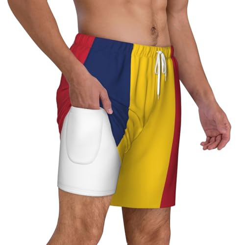 Short de bain Tchad décontracté pour plage et beach-volley avec compression - 3