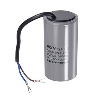 CBB60 Kondensator 30uF 450V - Motorbetriebskondensator Mit 18cm Kabel