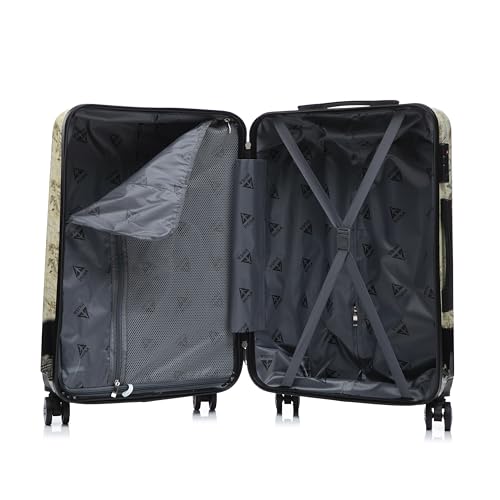 Image of InUSA Paris Print Luggage with Spinner Wheels | Durable Lightweight Hardside Suitcase | Travel Bag with Handle and Trolley | 20 Inch Carry-On Spinner Luggage