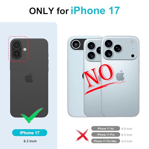 Coque compatible avec IP17 étui portefeuille avec béquille résistante aux chocs