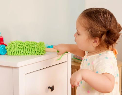 Image of Battat Kids Cleaning Set, Sweep n' Clean Pretend Play Kit, Wooden, Playset