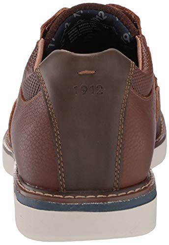 Nunn Bush Men's BAYRIDGE Plain Toe Lightweight Leather LACE-UP Oxford, Brown Multi, 8.53