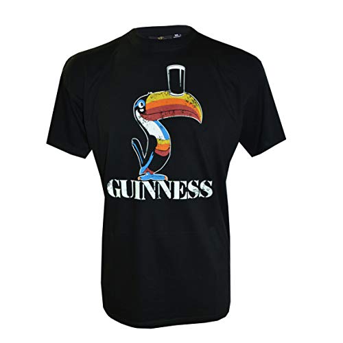 Guinness Toucan T Shirt ,Black - Large