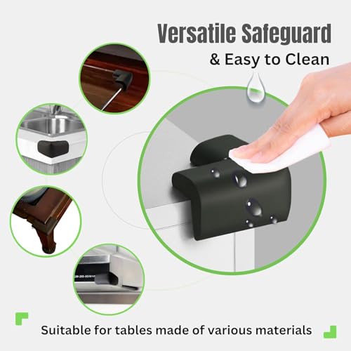 Image of Yakolak 8pc Corner Protector Baby Proof Corners and Edges, Table Corner Protectors for Baby Safety Corner Guards, Baby Proofing Corner Bumpers for Furniture Corner, Rubber Foam 3M. (Brown, Pack of 8)