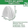 Totò Piccinni CUSCINO PER GINOCCHIA e GAMBE x dormire Ortopedico in Memory Foam SOGNI D'ORO