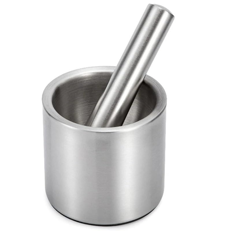 Pestle and Mortar Stainless Steel Mortar Pestle Pot Garlic Spice Grinder Pharmacy Herbs Bowl