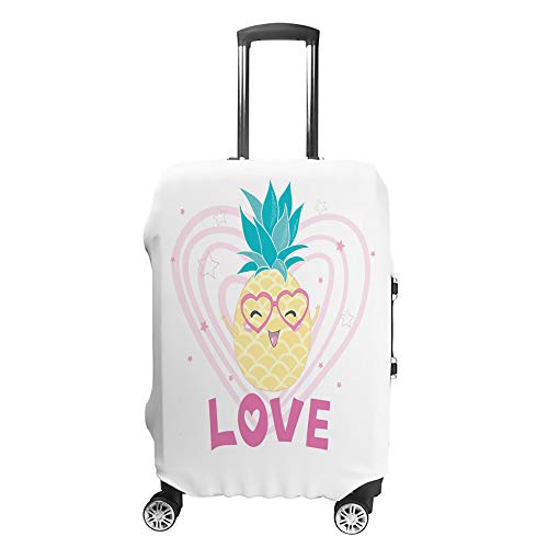 Housse de valise ananas CHEHONG en polyester jaune élastique pour bagages de 18 à 32 pouces