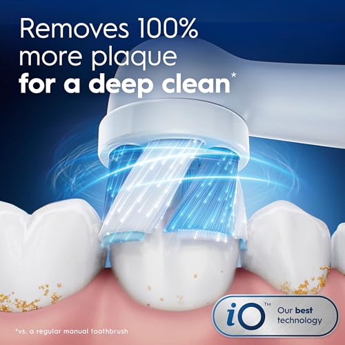 Image of Oral-B iO Series Ultimate Clean Electric Toothbrush Replacement Brush Heads for an Oral-B Electric Toothbrush, White, 2 Count (Pack of 6)