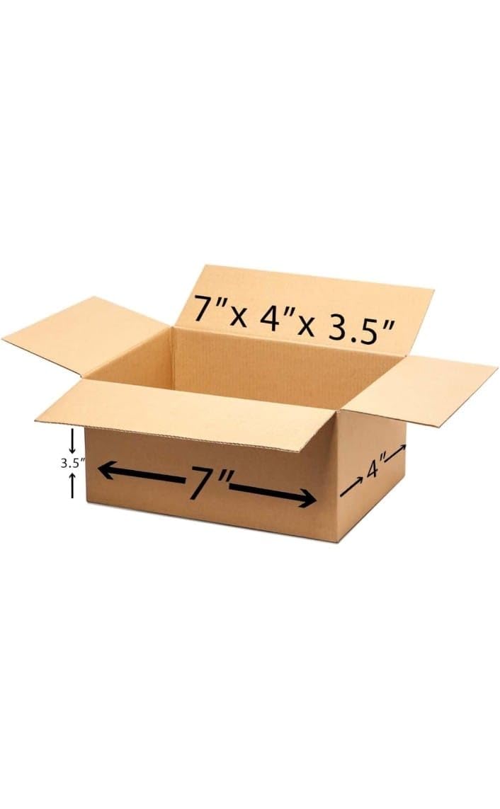 Sai Packers 3 Ply Brown Corrugated Packing Box Size: 7x4x3.5 Length 7 inch Width 4 inch Height 3.5 inch Shipping & Courier Box (Pack of 60) (B0CDTY8VJW) Amazon Price History, Amazon Price Tracker