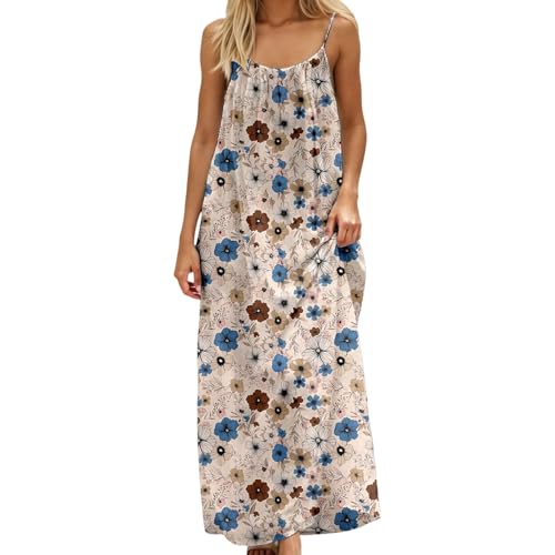 Robe longue et fluide sans manches à coupe ample pour un confort d'été absolu
