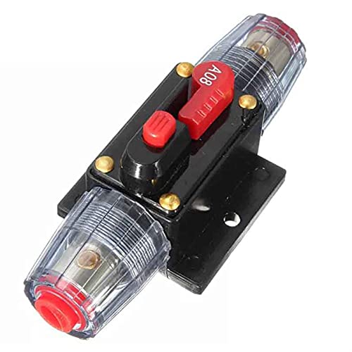 Disyuntor de audio para coche con restablecimiento automático y portafusibles de 60A