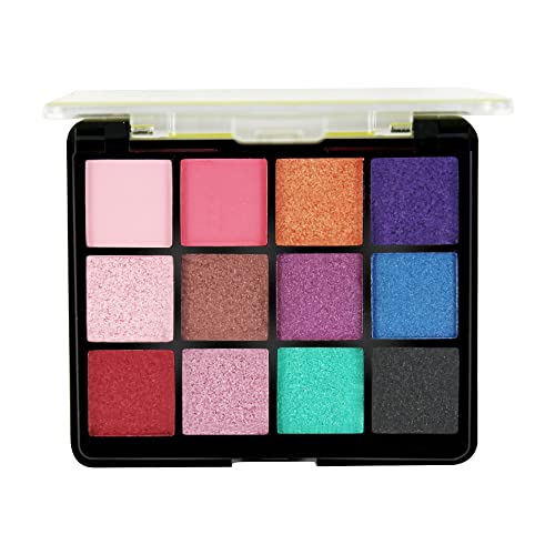 Mars 12 Eyeshadow+2 Highlighter+ 2 Blusher+ 1 Brush Pastel Makeup palette Multicolor 9271A-1 - Image 3