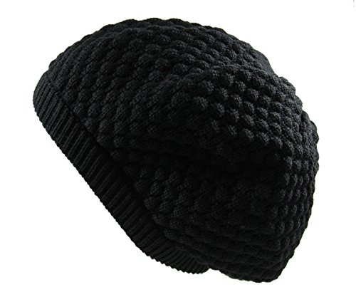 RW Men's Cotton Rasta Beanie (Black)