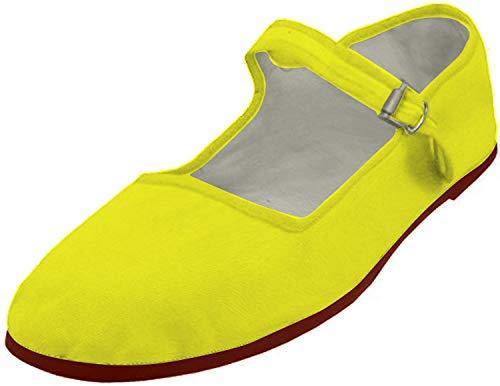 Women's Mary Jane Cotton Shoes Ballerina Ballet Flat Slip on Slippers Multiple Colors