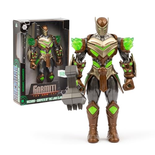 Gormiti - Figura de 27 cm de Rockard con su Arma Martillo