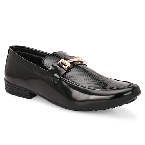 Image of Men's 112 Black Buckle Loafers